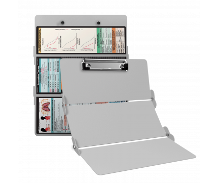 WhiteCoat Clipboard® Trifold - White Respiratory Therapy Edition WhiteCoat Clipboard® Trifold - White Respiratory Therapy Edition